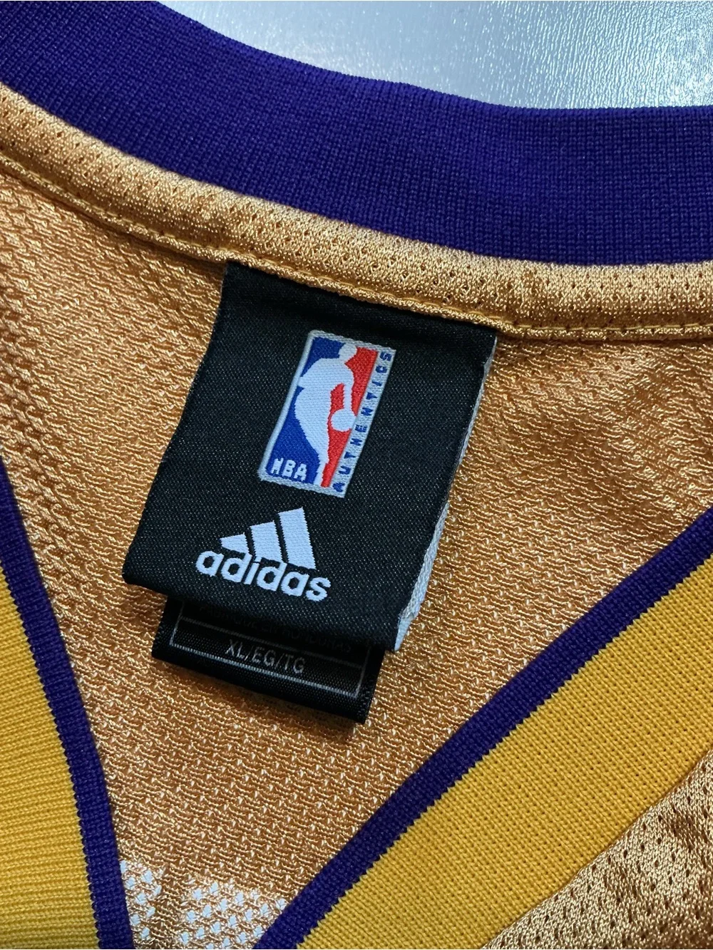 Adidas Los Angeles Lakers Derek Fisher #2 Mesh NBA Basketball Jersey